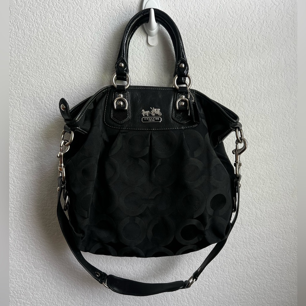 Coach Black Signature Tote Bag